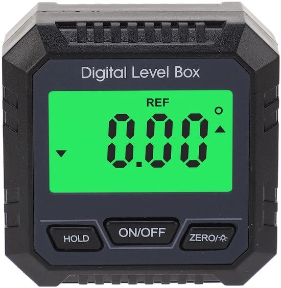 Misuratore di Angoli Digitale - Elektronico - Alta Precisione - Base Magnetica - Display LCD Grande - Ideale per Lavori di Falegnameria