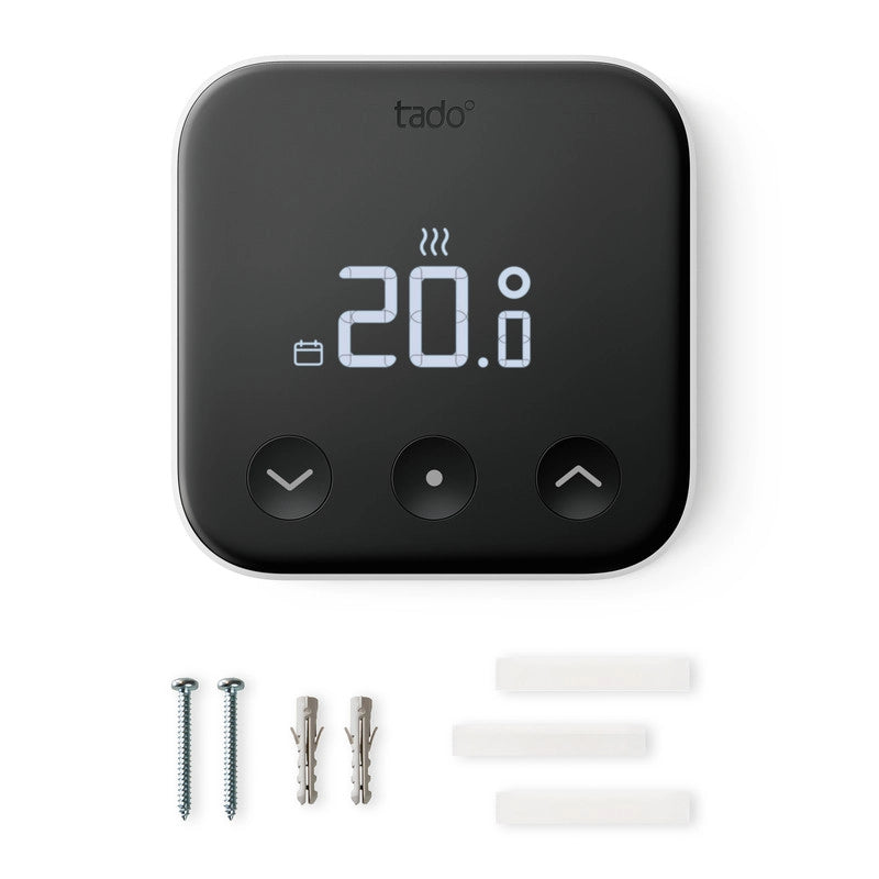 Tado Termostato Intelligente Cablato X aggiuntivo. Controllo della temperatura. Wi-fi. Matter. Assistenti vocali google e alexa