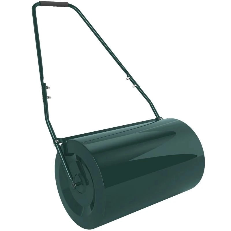 RULLO PER PRATO DA 63L DI CAPACITÓ CON LAMA RASCHIANTE, IN METALLO, 123X58X40 CM, VERDE SCURO