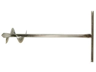 TRIVELLA MANUALE CON ELICA  ø mm.120, asta tubolare ø cm.3x100h.    IL CAMPO