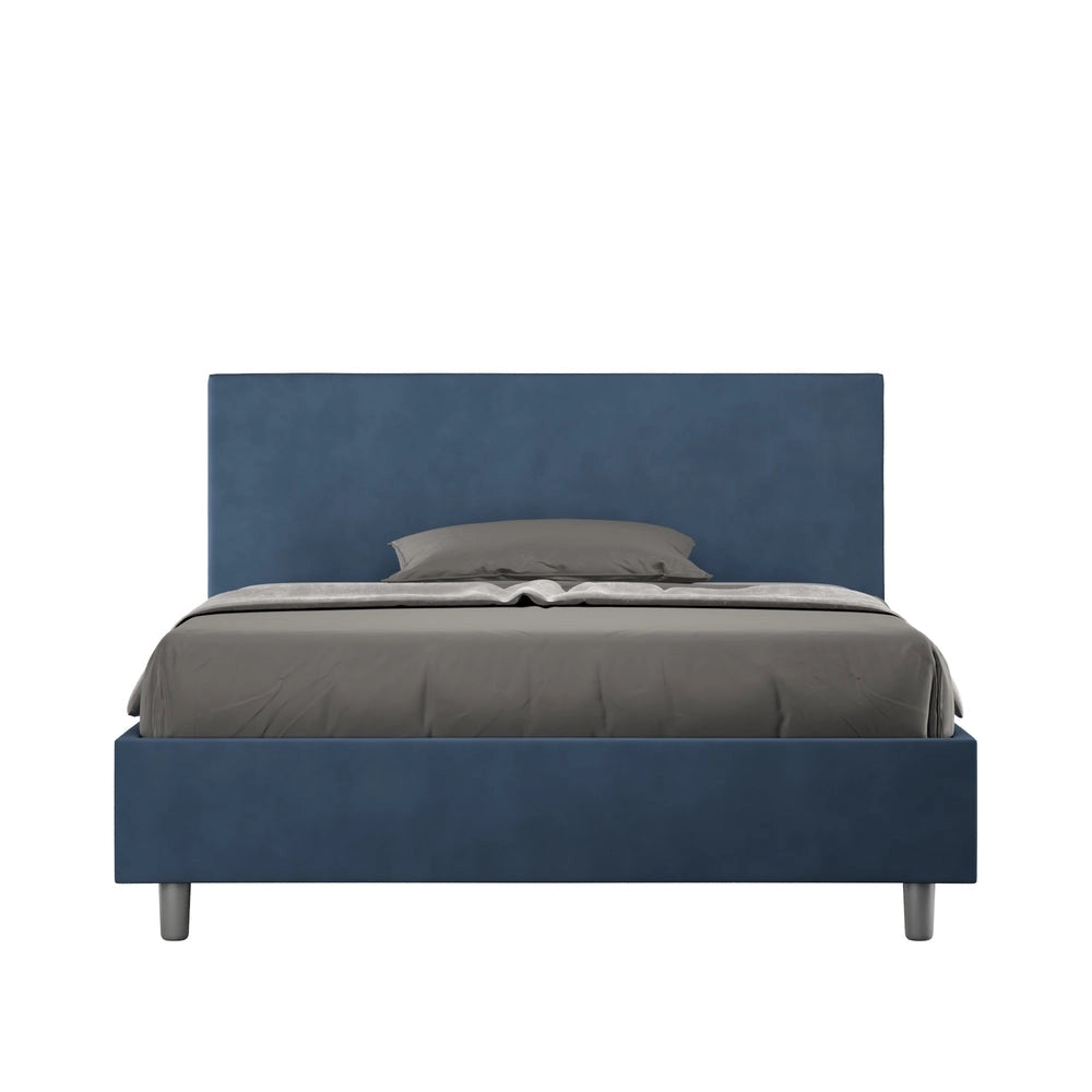 Letto Matrimoniale 160x210 cm Senza Rete Adele Blu