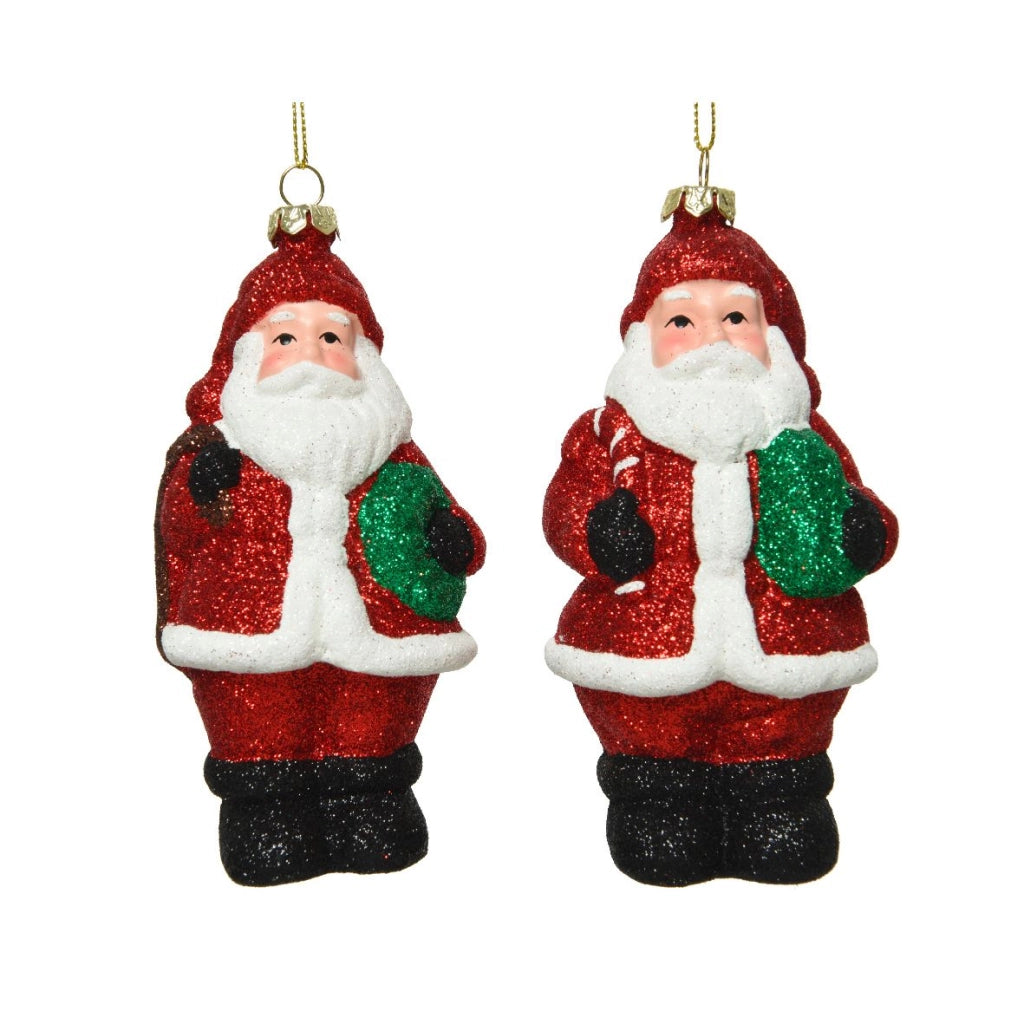 Addobbo albero babbo natale Kaemingk 13 cm