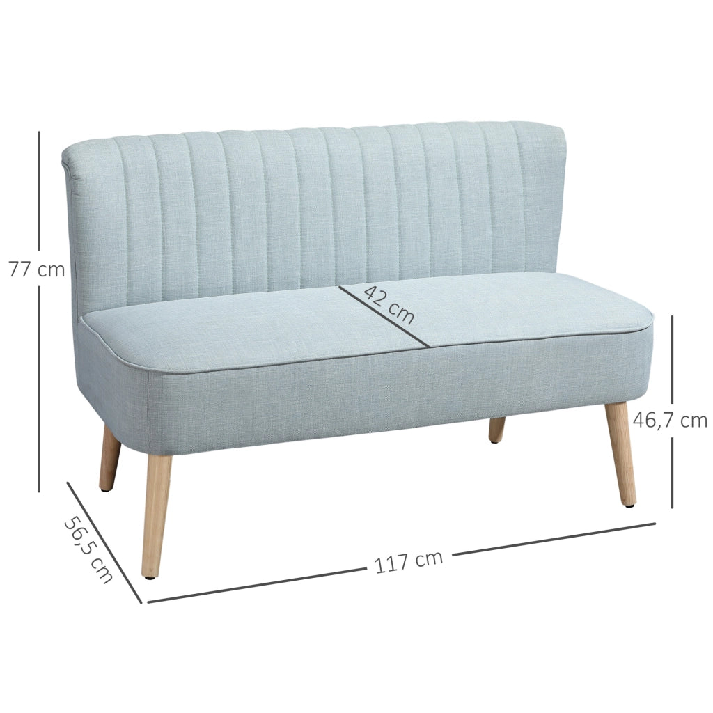 Divano 2 posti ¨C zephmum ¨C verde chiaro 117x56.5x77 cm