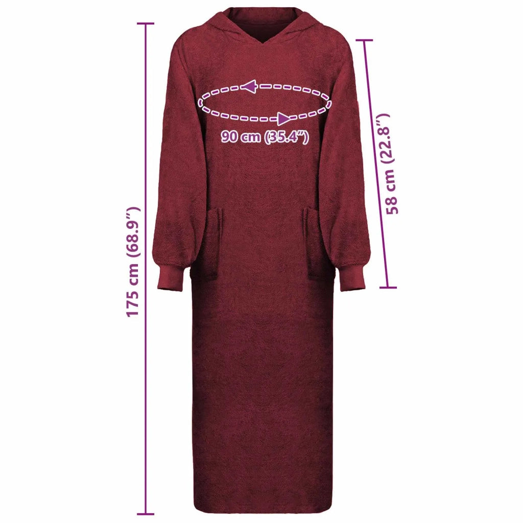 Felpa coperta KINN Rosso XXL Cotone 4100900