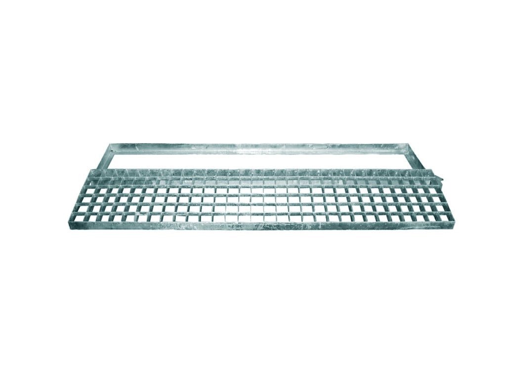 GRIGLIA CON TELAIO RETTANGOLARE 100x20 cm - Carrabile