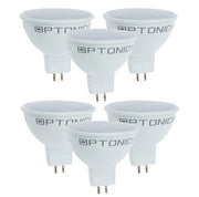 Lampadina dicroica led spillo gu5.3 7 watt risparmio energetico 6000k pezzi 6