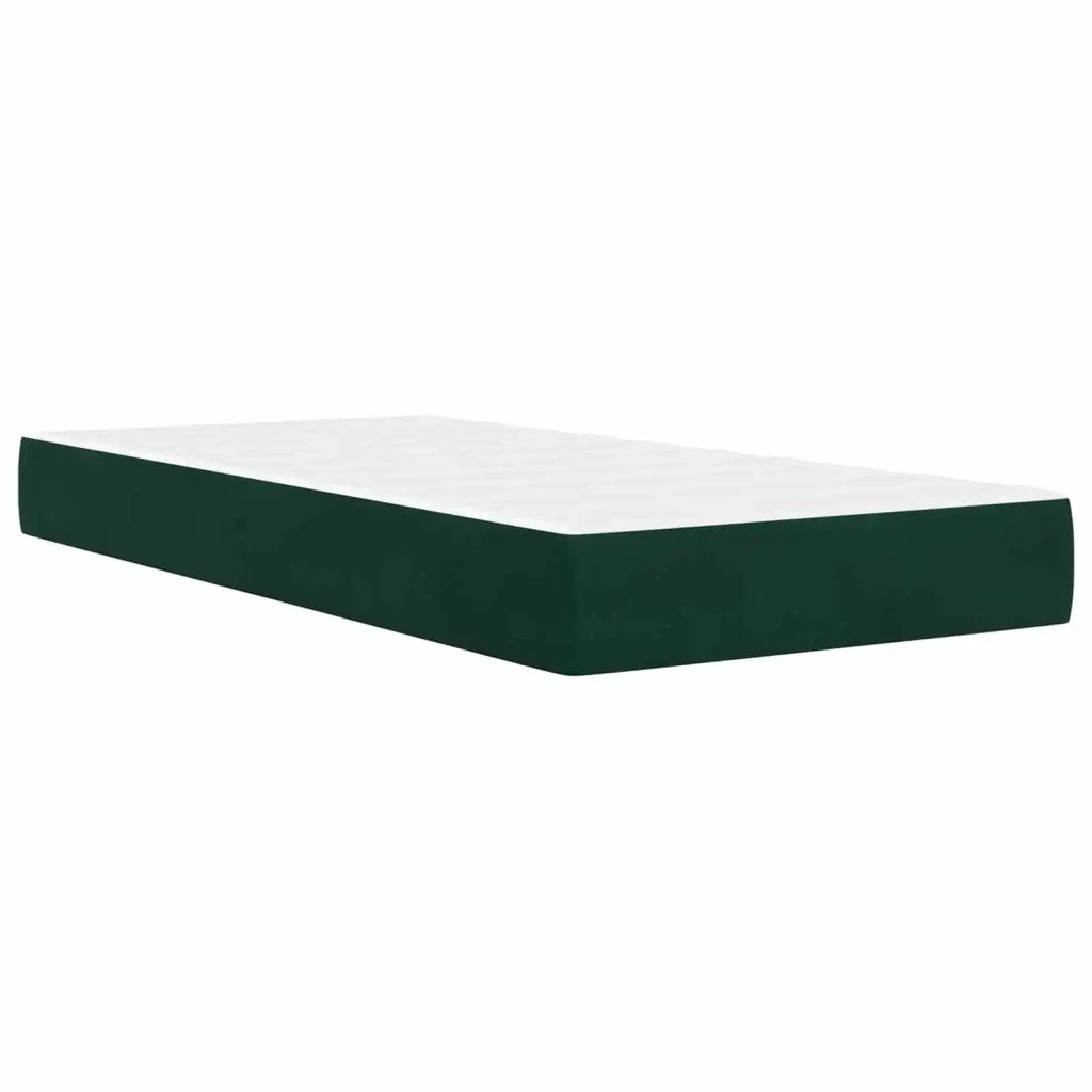 Struttura del letto con stoccaggio e testata Verde Scuro 3415186