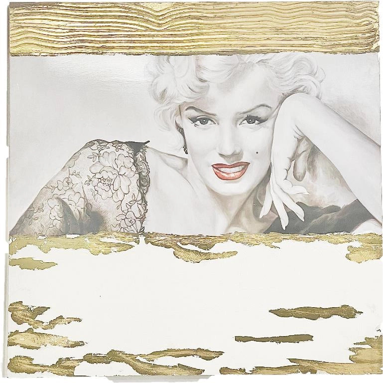 Quadro da parete con strass Marilyn Monroe 100 x 100 cm