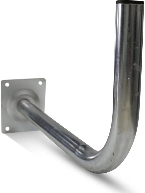 Antenna di supporto per parete a forma di L | Ø 38 mm | 50 x 24 cm | Beugel per antenna di satelliti | Accessori per schermi esterni | per beugel per antenna di parete, antenna esterna a forma di L