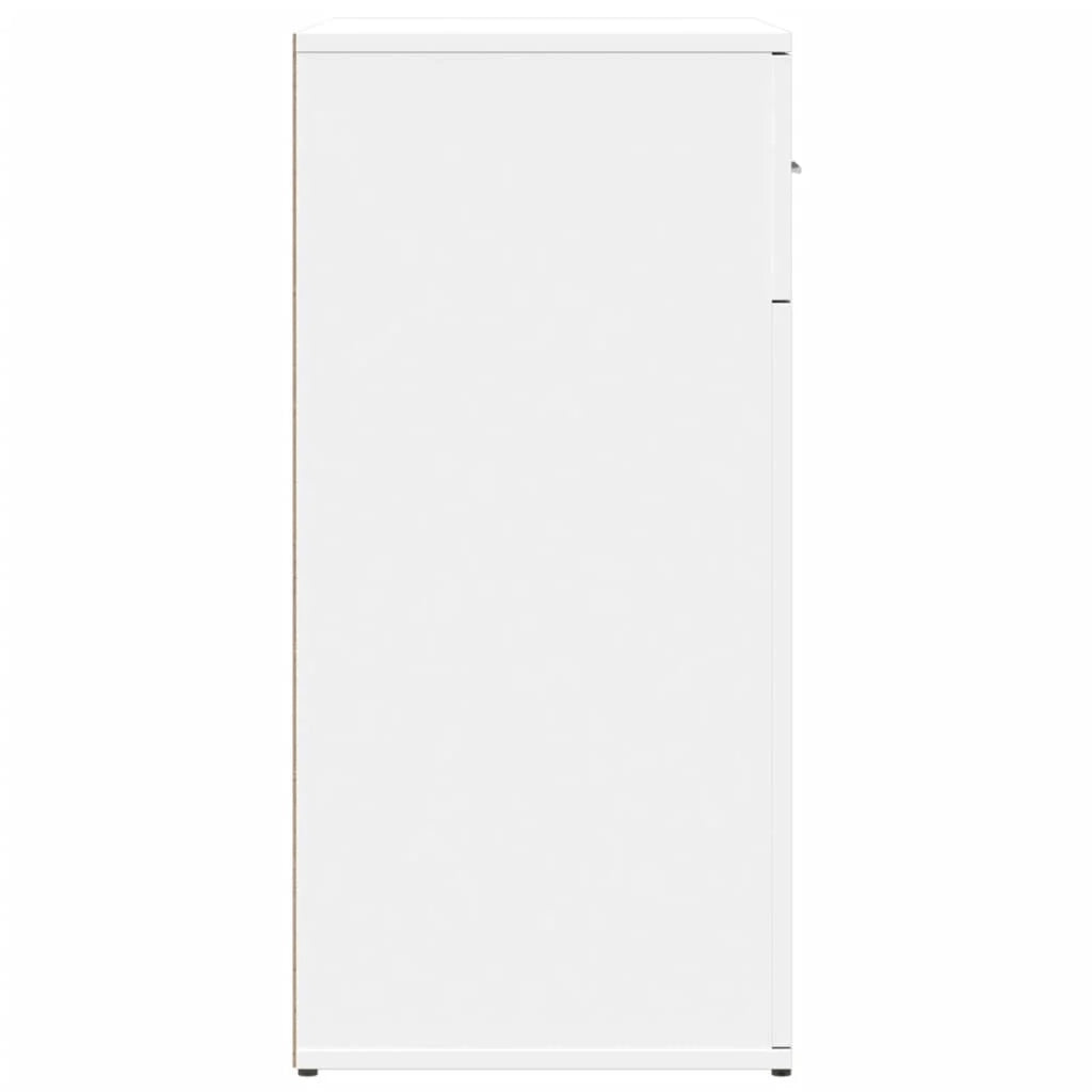 Buffet credenza cassettiera armadio mobile contenitore organizer per cucina soggiorno salotto 79 x 38 x 80 cm legno ingegnerizzato bianco 02_0030506