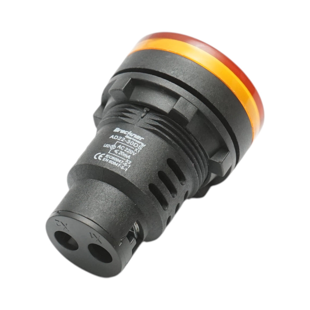Indicatore di segnale LED giallo 220V AC 30mm Breckner Germany