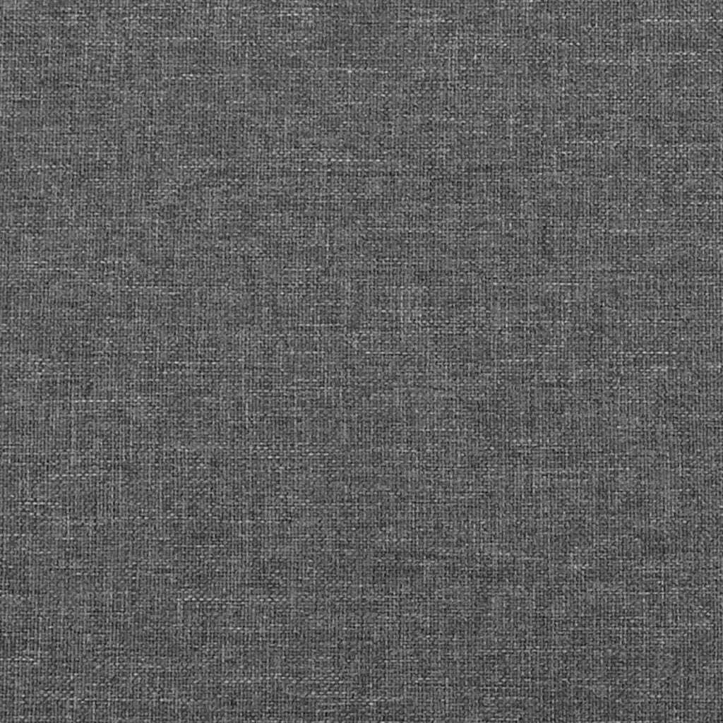 Testiera | Testata Grigio Scuro 160x7x118/128 cm Tessuto