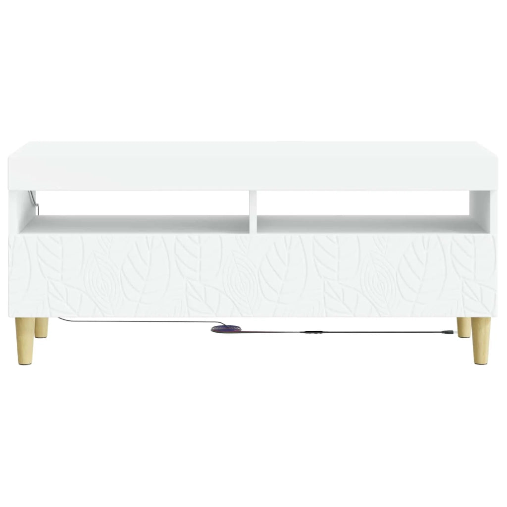 Mobile TV LED Bianco Legno ingegnerizzato 897205