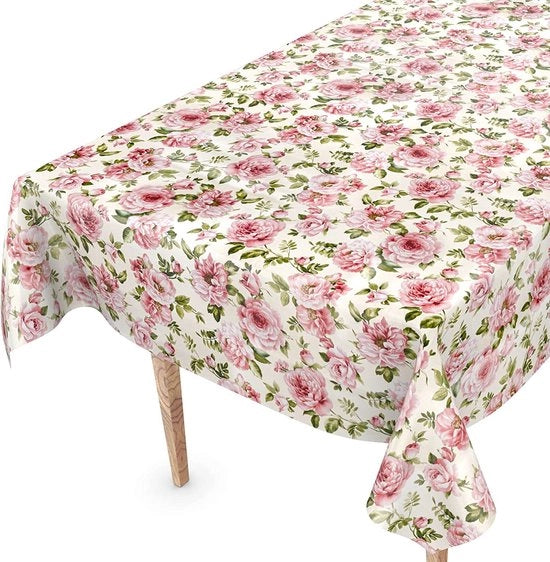 Telaio da tavolo ovoidale lavabile con stampa di fiori - Ideale per interni ed esterni