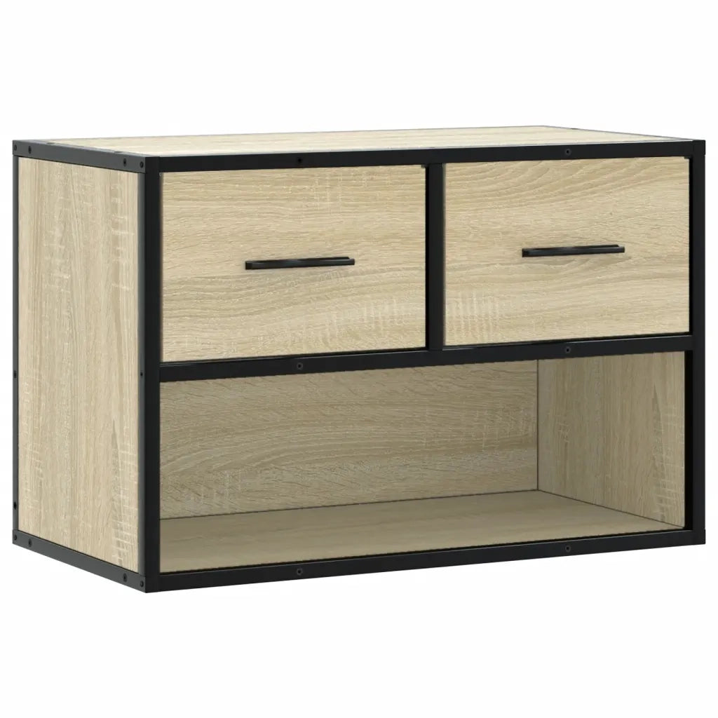 Mobile TV Rovere Sonoma 60x31x39,5cm Legno Multistrato Metallo 848910