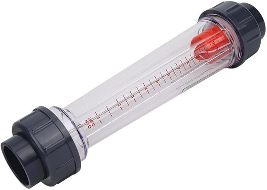 Misuratore di flusso liquido 1-10 m³/h - Misuratore di analisi liquida - Controllatore di corrente - Materiale ABS trasparente - Alta precisione di misura - Resistenza alla corrosione - Misuratore di flusso