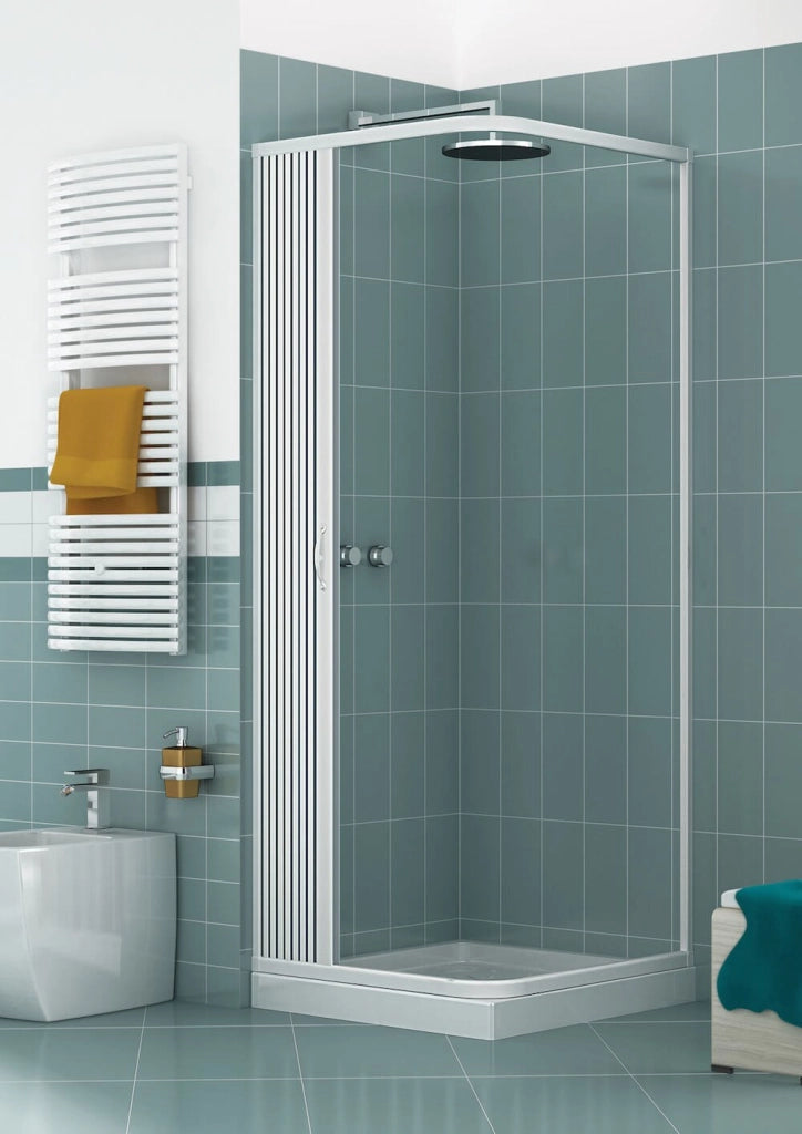 Box doccia Luna 70x100 cm in pvc apertura soffietto laterale