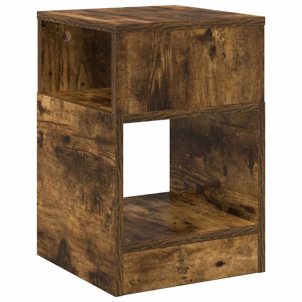 Tavolino 2 pcs Rovere fumé 30,5 x 30 x 45 cm Legno multistrato 890905