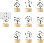 Set di 10 tenere per biglietti in legno, tenere per biglietti in legno, tenere per biglietti per matrimoni, tenere per ricordi, tenere per biglietti, tenere per menu per decorazione di matrimoni, decorazione di cucina e di soggiorno