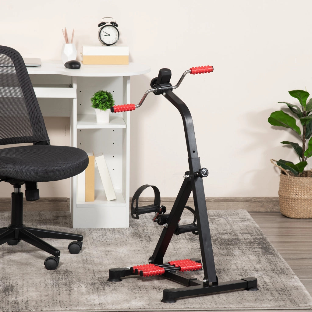 Bicicletta Ellittica ¨C Minimal ¨C Regolabile 75-97 cm con Schermo LCD e Rullo Massaggiante