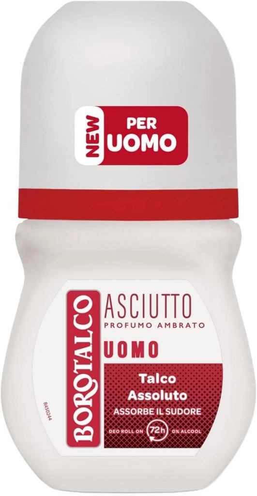 BOROTALCO SET 4 PZ DEO ROLL-ON 50ML L'UNO NEW ASCIUTTO PROFUMO AMBRATO NO ALCOOL 72H