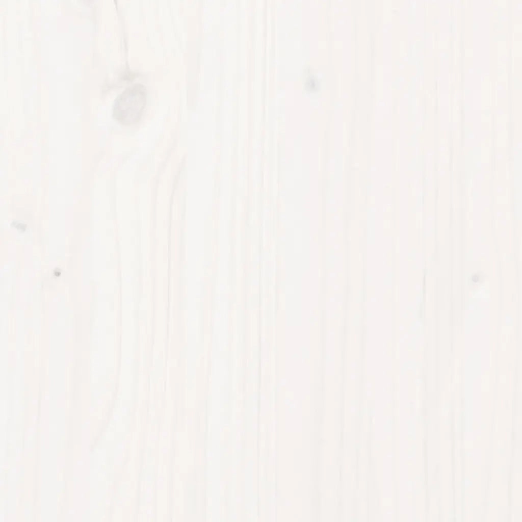 Sedia da Giardino Bianca 50,5x55x77 cm Legno Massello di Pino 832616