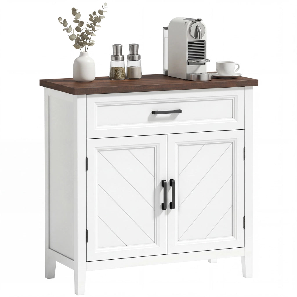 Credenza ¨C zephmum ¨C Rustico con Ripiano Regolabile, 2 Ante