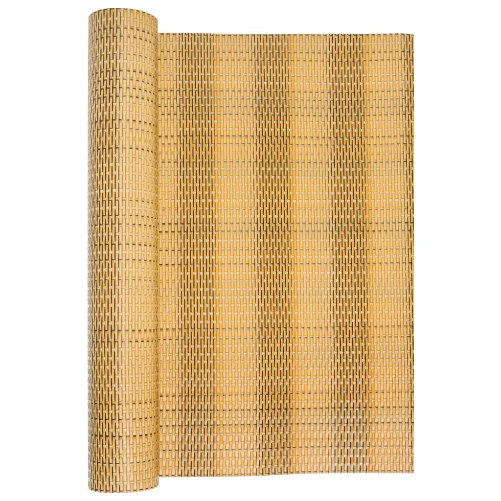 Schermo da balcone | Paravento da Balcone Marrone Chiaro 400x100 cm in Polyrattan