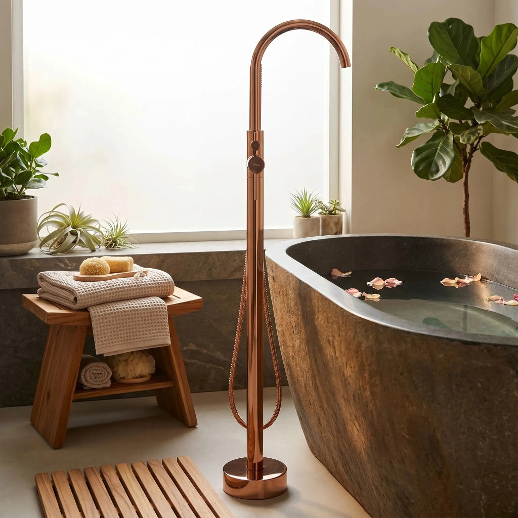 Rubinetto Indipendente Rea Lungo Copper