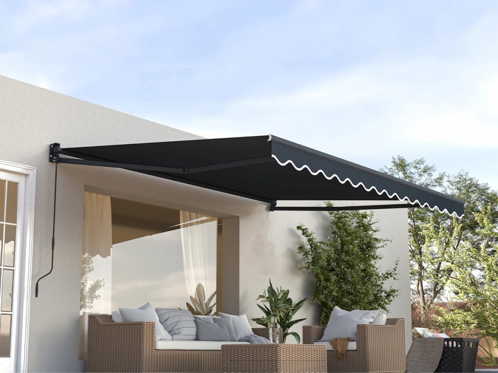 Tenda da sole retrattile in alluminio 2,5 x 3 m "Ombra 3" - Grigio antracite