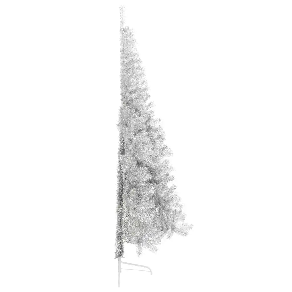 Albero di Natale artificiale con luci integrate Argento 210 cm 3397226
