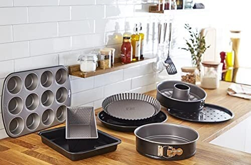 Lagostina 010151000011 Gustosa Rostiera da Forno in Acciaio Antiaderente 42x29x4 cm colore Nero
