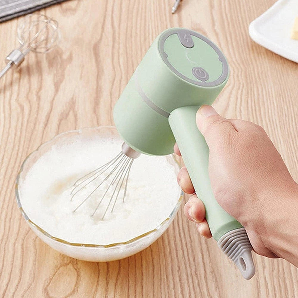 Trade Shop - Set Frullatore A Immersione In Acciaio Inox Portatile Per Preparazione Alimenti -