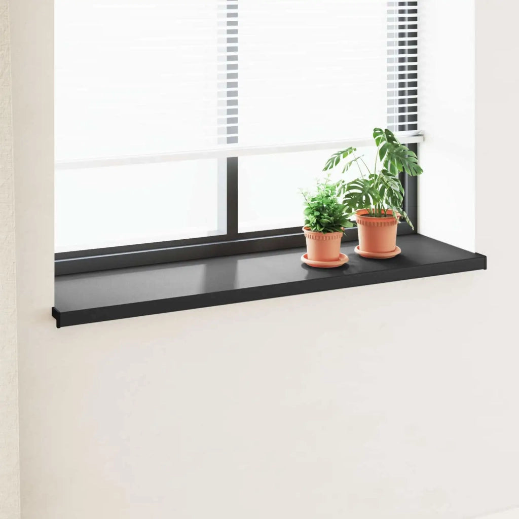 Soglia della Finestra Nero con Venature del Legno PVC 42046872