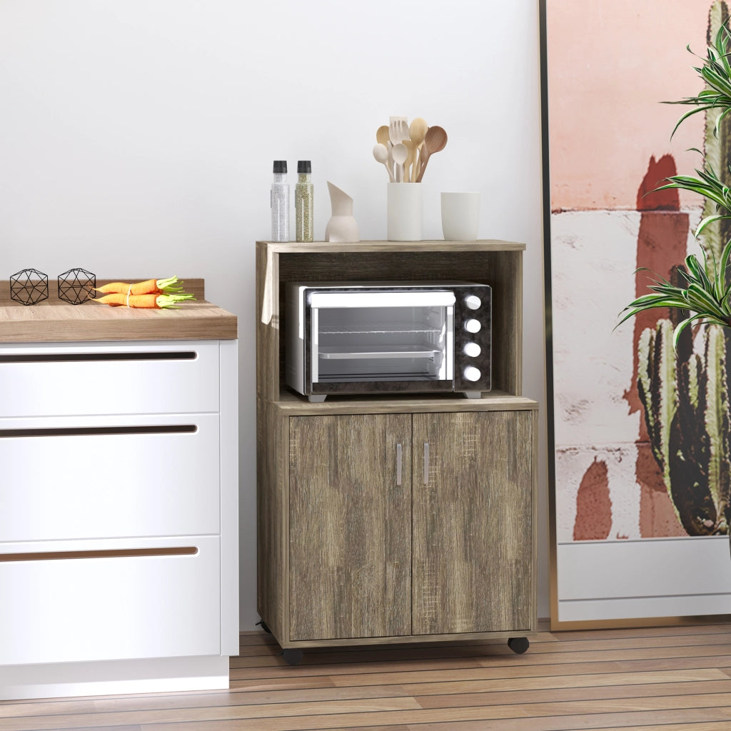 Mobile Cucina Multiuso con Ripiano ¨C Minimal ¨C Grigio 60.4x40.3x97cm