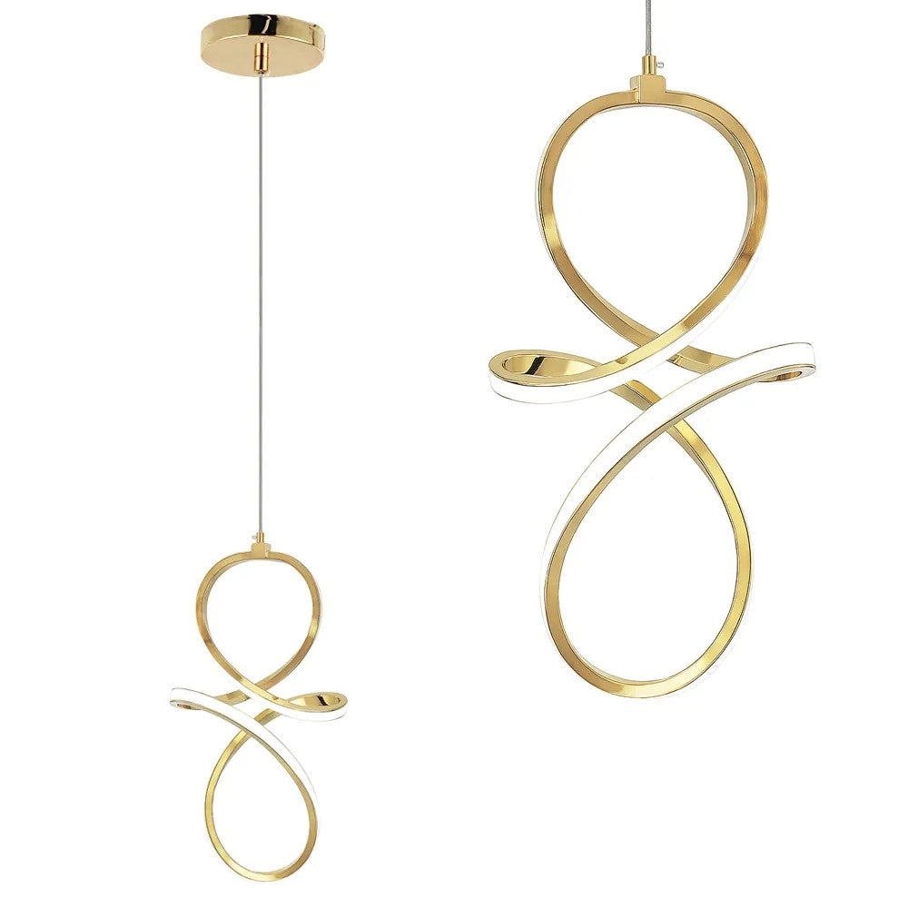 Lampada A Sospensione Led Lhj091-1cp Gold