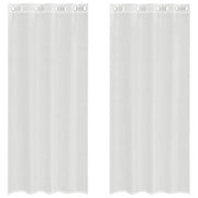 Tende in Voile con Occhielli 2 pz Bianco