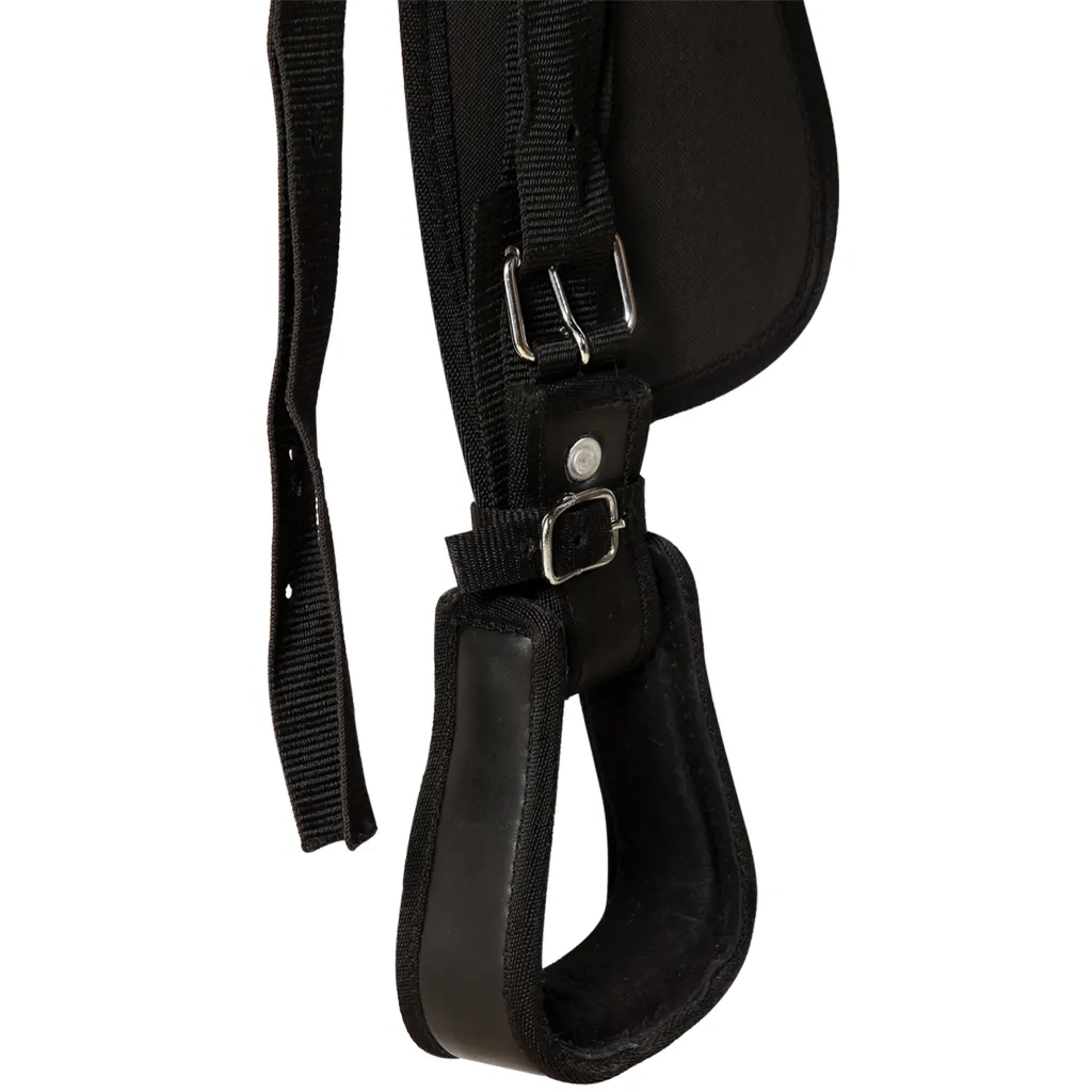 Sella Western Testiera e Pettorale in Vera Pelle 17" Nero 91354