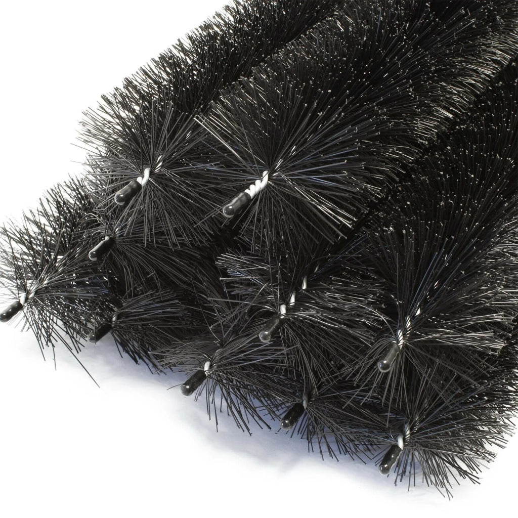 Confezione da 10 spazzole per grondaie lunghezza 120 cm diametro 15 cm protezione delle foglie contro martore e ricci 16_0001493