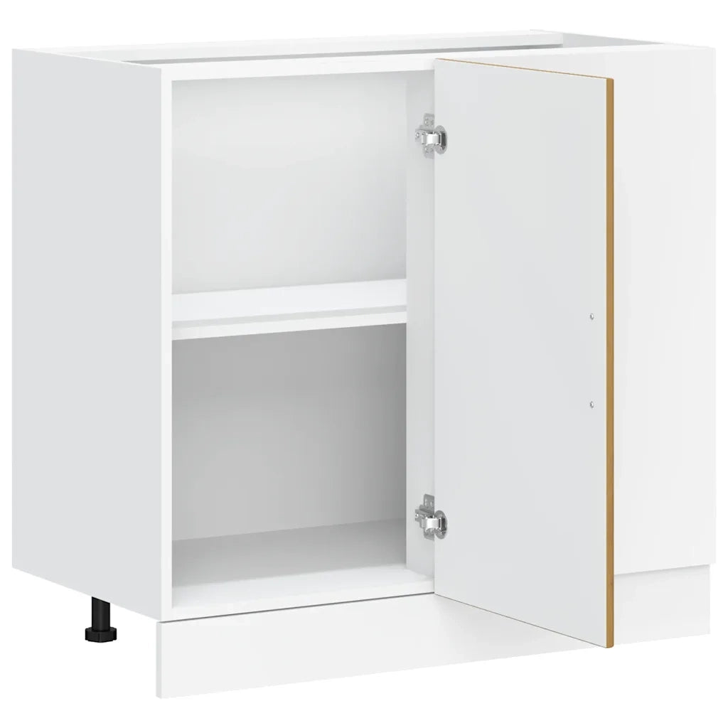 Mobile da cucina Porto 86 x 46 x 81,5 cm ampia capacità di contenimento piedini regolabili finitura in rovere ingegnerizzato realizzato artigianalmente 02_0050513