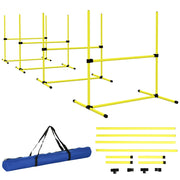 Set Ostacoli Agility per Cani ¨C Xylo ¨C 4 Pezzi Professionale con Borsa