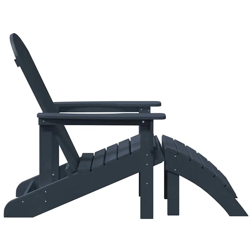 Sedia Adirondack Blu navy 82 x 74 x 92 cm HDPE 42006630