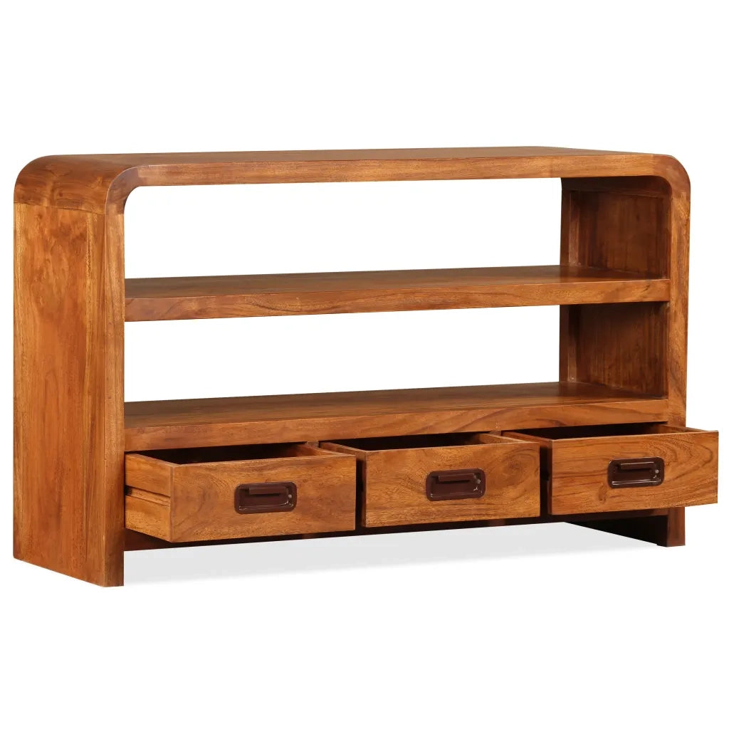 Mobile TV | Armadietto TV | Mobile Porta TV in Legno Massello di Acacia 90x30x55 cm