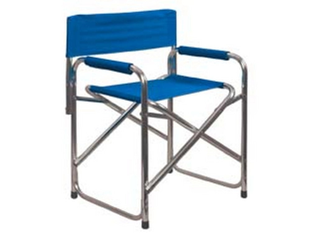1pz sedia regista in alluminio blu - cm.56x47x78h. cod:ferx.fer109437