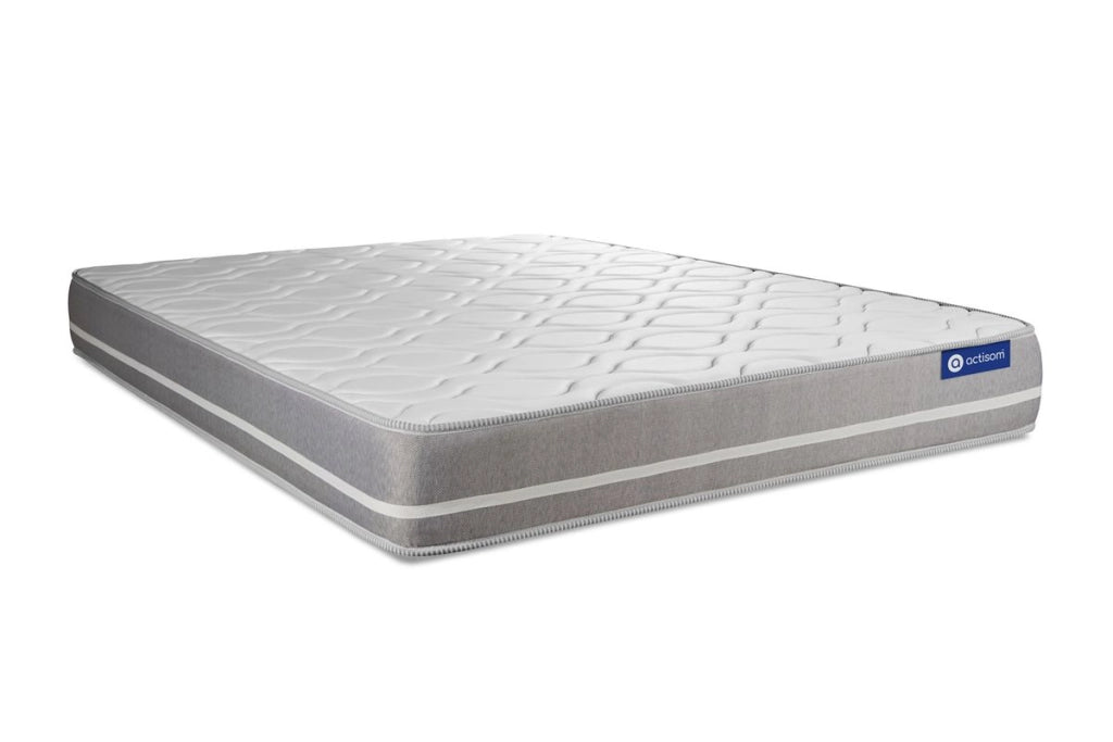 Pacchetto letto completo - Materasso 140x190cm + Box spring con doghe (kit) + 2 cuscini + Piumino - Actiflex Touch