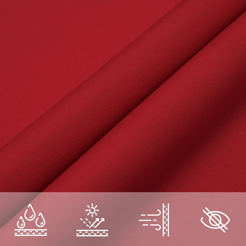 Parasole a vela | Telo Ombra | Vela da ombra Oxford Rettangolare 3x5 m Rosso