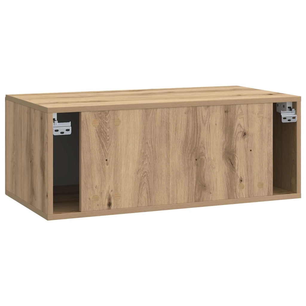 Mobile TV da Muro | Armadietto TV | Mobile Porta TV Rovere Artigianale 78,5 x 41 x 30 cm