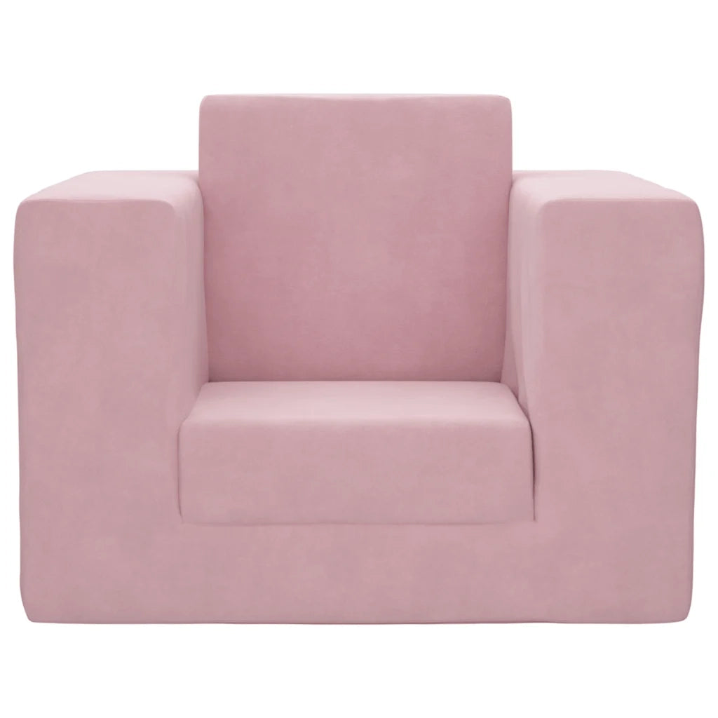 Divano per Bambini Rosa in Morbido Peluche 4104807