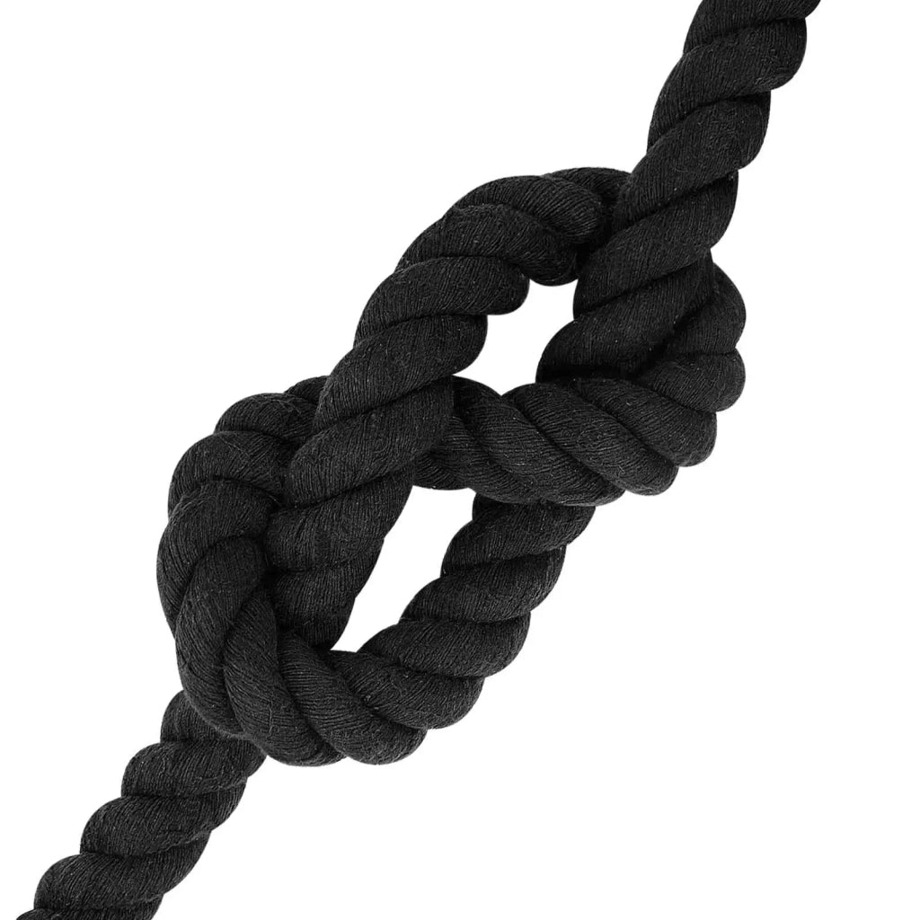 Corda | Fune di Cotone 50 m 30 Nero 100% Cotone