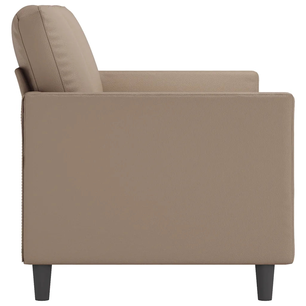 Divano a 2 Posti Cappuccino 140 cm in Similpelle 359337